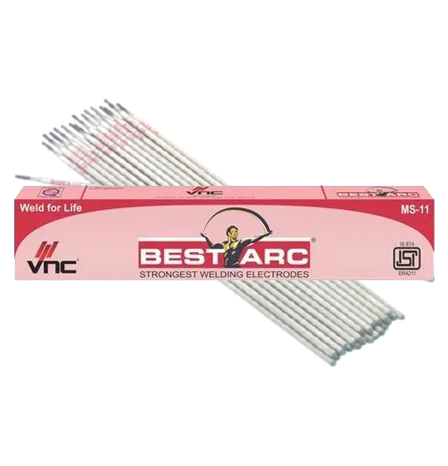 Image of welding electrodes, both packed and unpacked.